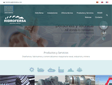 Tablet Screenshot of hidrofersa.com